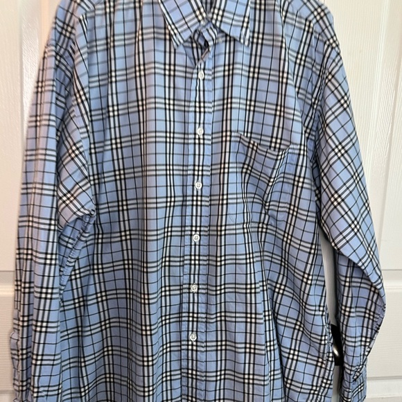 Mens Burberry Plaid Button Up - Picture 7 of 13